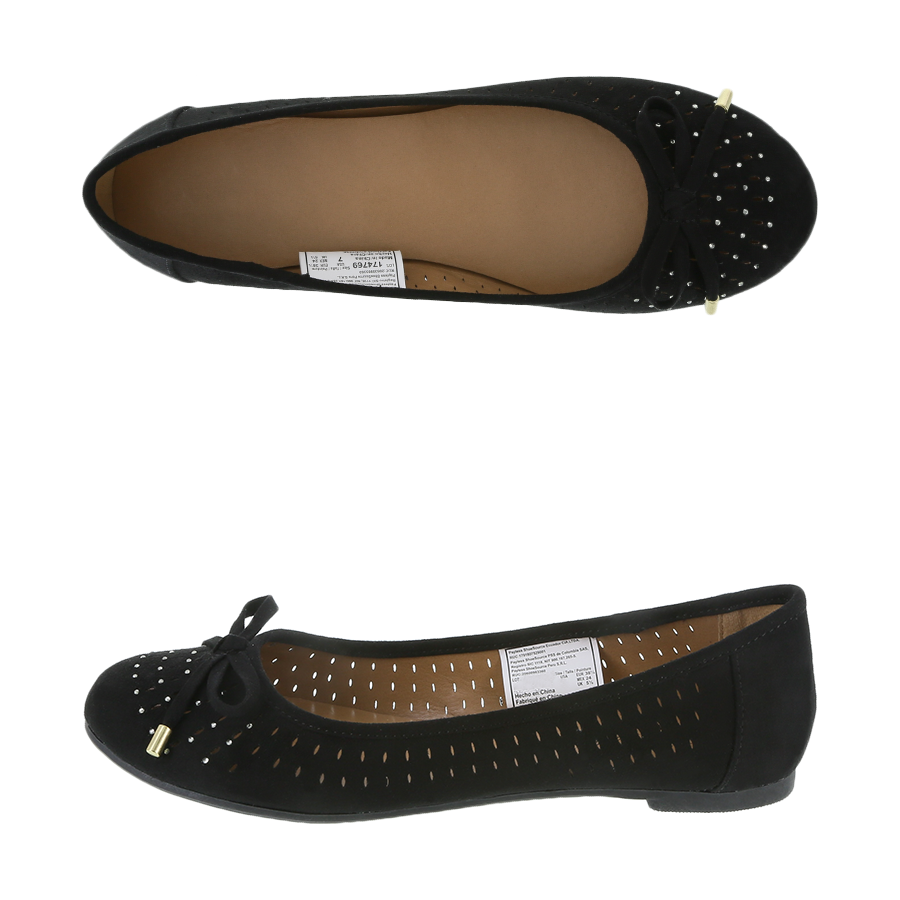 Women's Alina Perforated Studded Flat