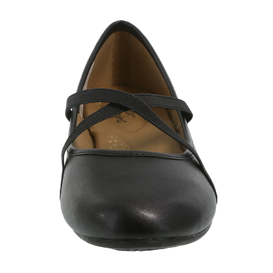 Women's Ava Gore Cross Strap Flat