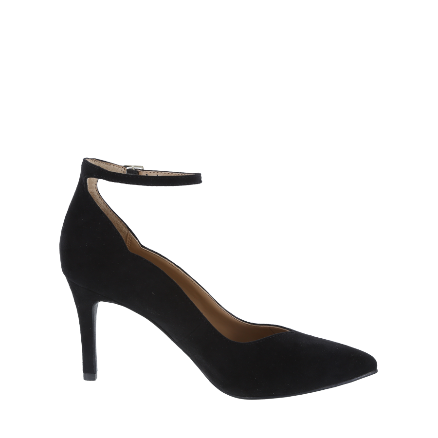 Women's Scallop Ankle Strap Pumps