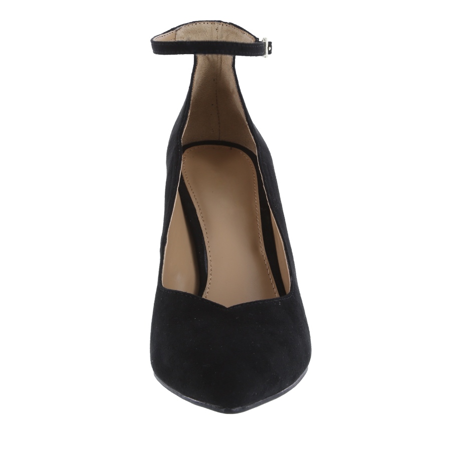 Women's Scallop Ankle Strap Pumps
