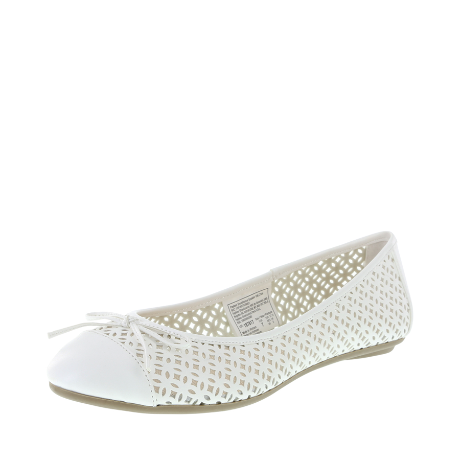 Women's Fran Perforated Bow Flat