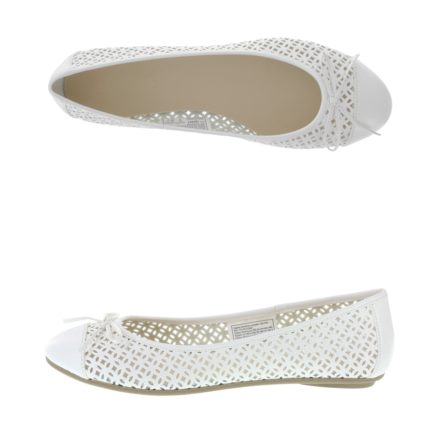 Women's Fran Perforated Bow Flat