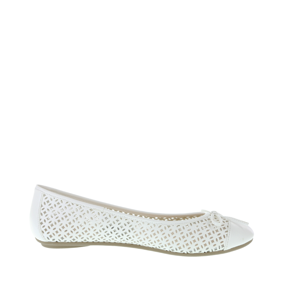 Women's Fran Perforated Bow Flat