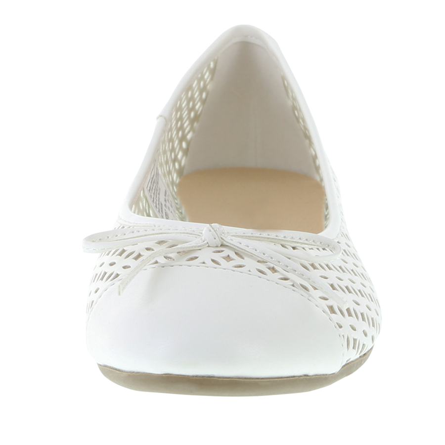 Women's Fran Perforated Bow Flat